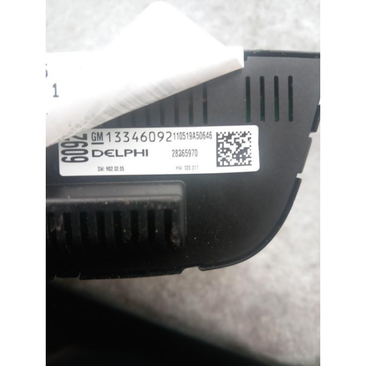 Commande chauffage OPEL MERIVA B Photo n°4