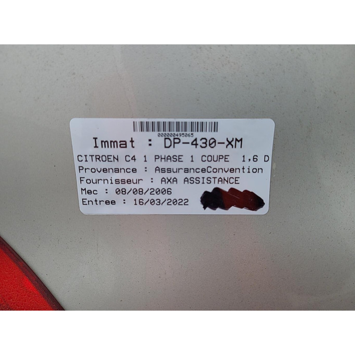 Feu arriere principal droit (feux) CITROEN C4 1 Photo n°3