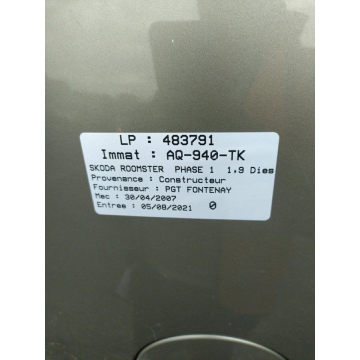 Moteur essuie glace avant SKODA ROOMSTER Photo n°8