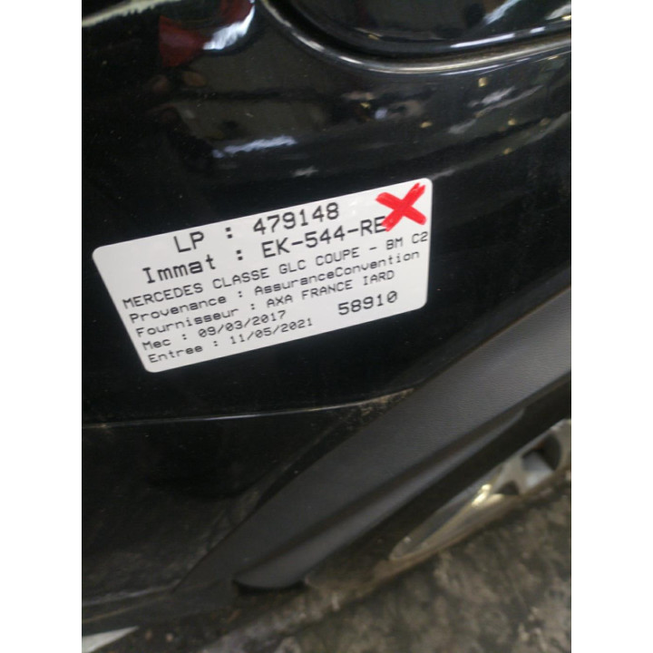 Cache moteur  MERCEDES CLASSE GLC 253 Photo n°8