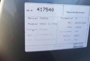 Poignee interieur avant gauche TOYOTA YARIS 2