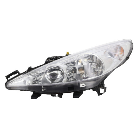 Optique avant principal gauche (feux)(phare) PEUGEOT 207