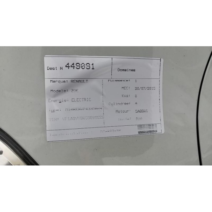 Moteur essuie glace avant RENAULT ZOE 1 Photo n°4