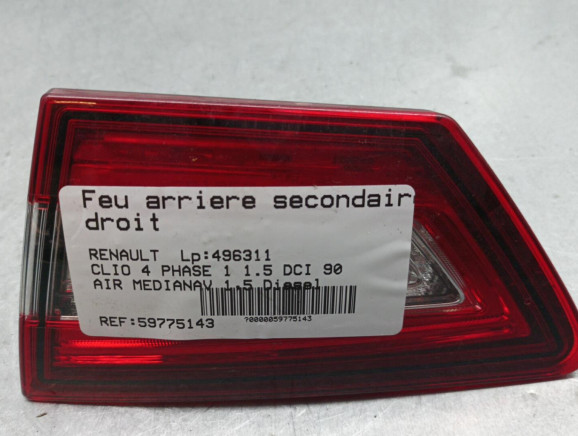 Feu arriere secondaire droit (feux) RENAULT CLIO 4 Photo n°1