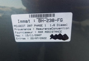 Cremaillere assistee PEUGEOT 207