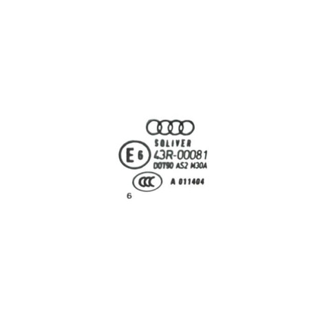 Vitre arriere droit AUDI A6 3