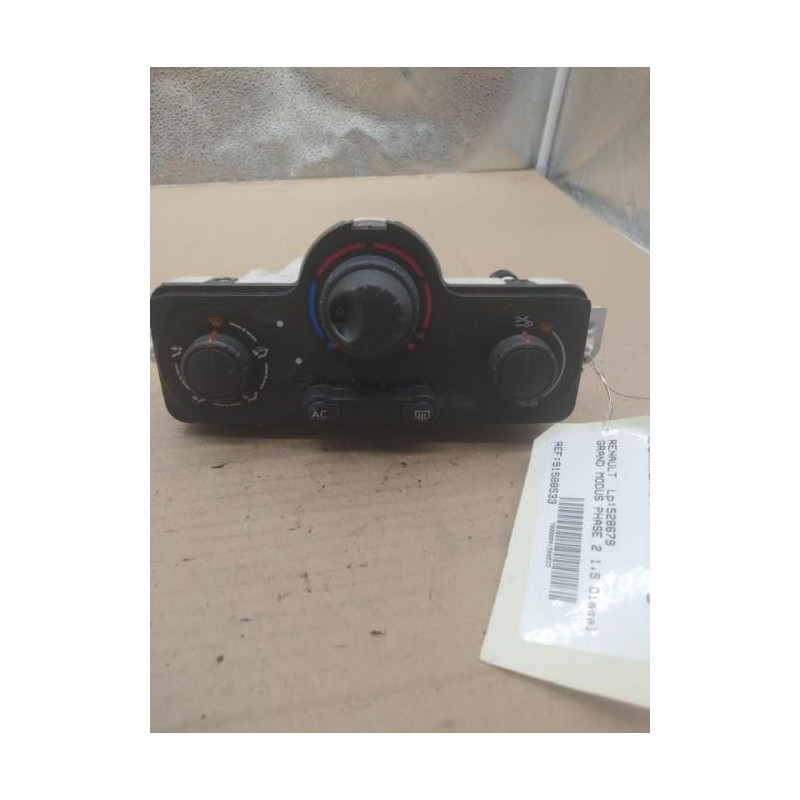 Commande chauffage RENAULT GRAND MODUS Photo n°1