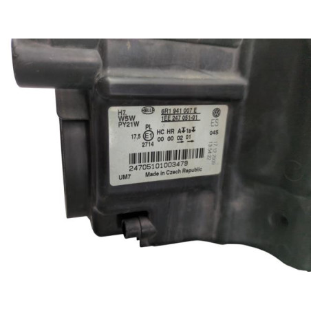 Optique avant principal gauche (feux)(phare) VOLKSWAGEN POLO 5