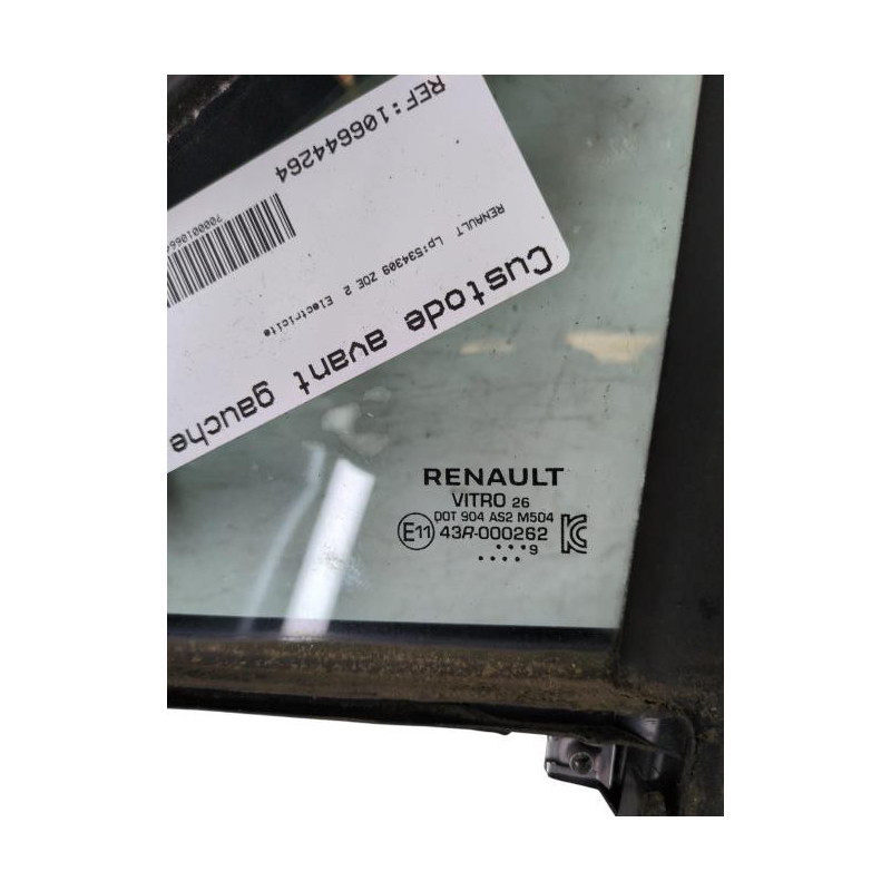 Custode avant gauche (porte) RENAULT ZOE 2 Photo n°1