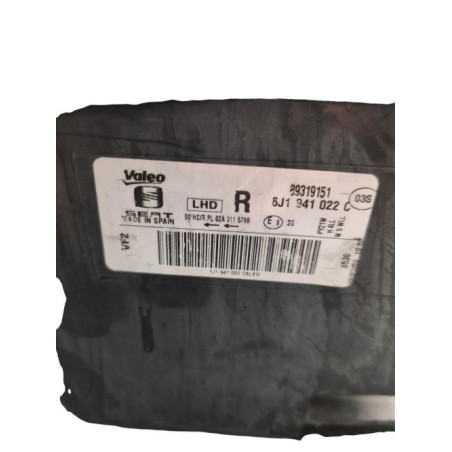 Optique avant principal droit (feux)(phare) SEAT IBIZA 4