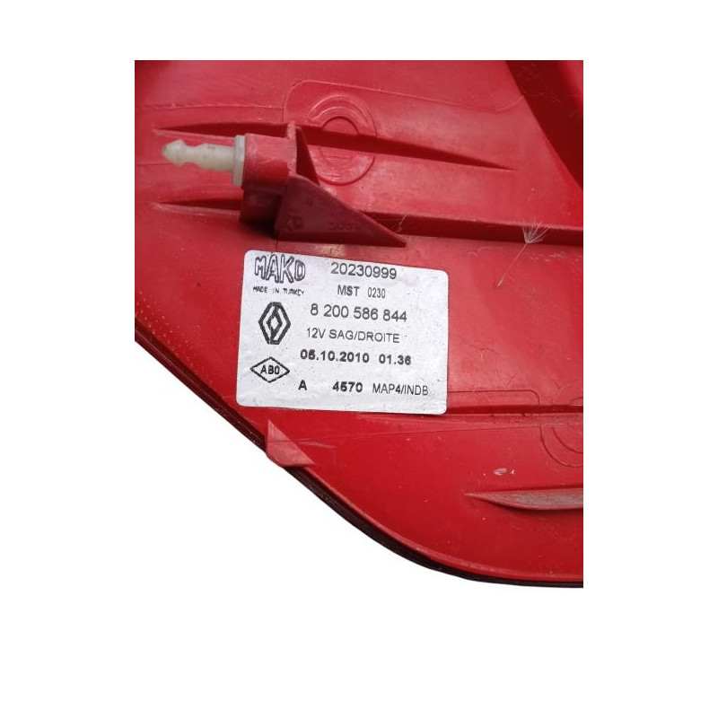 Feu arriere principal droit (feux) RENAULT CLIO 3 Photo n°1