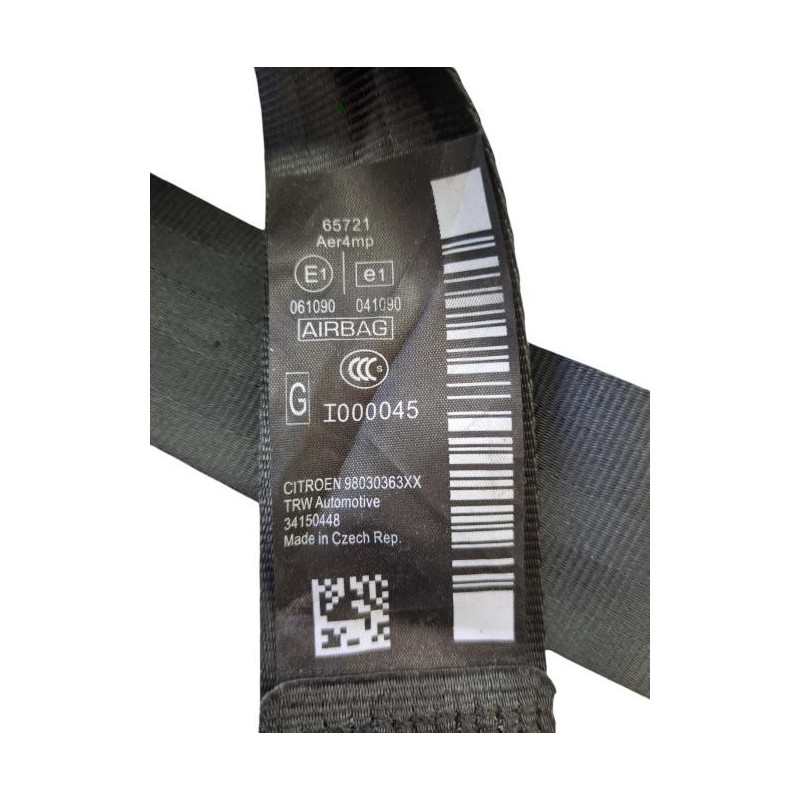 Ceinture avant gauche CITROEN C3 2 Photo n°1
