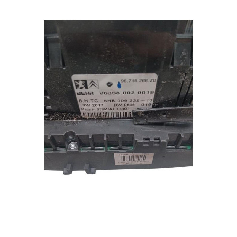 Commande chauffage CITROEN C5 2 Photo n°1