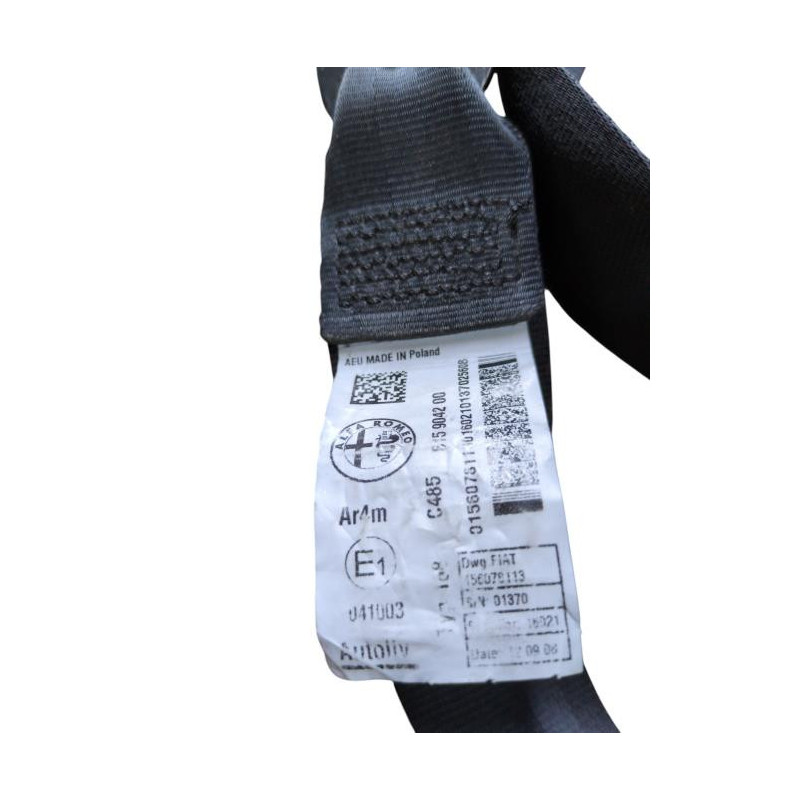 Ceinture arriere droit ALFA ROMEO MITO Photo n°1