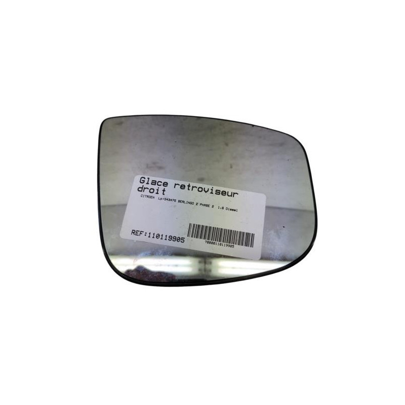 Glace retroviseur droit CITROEN BERLINGO 2 Photo n°1