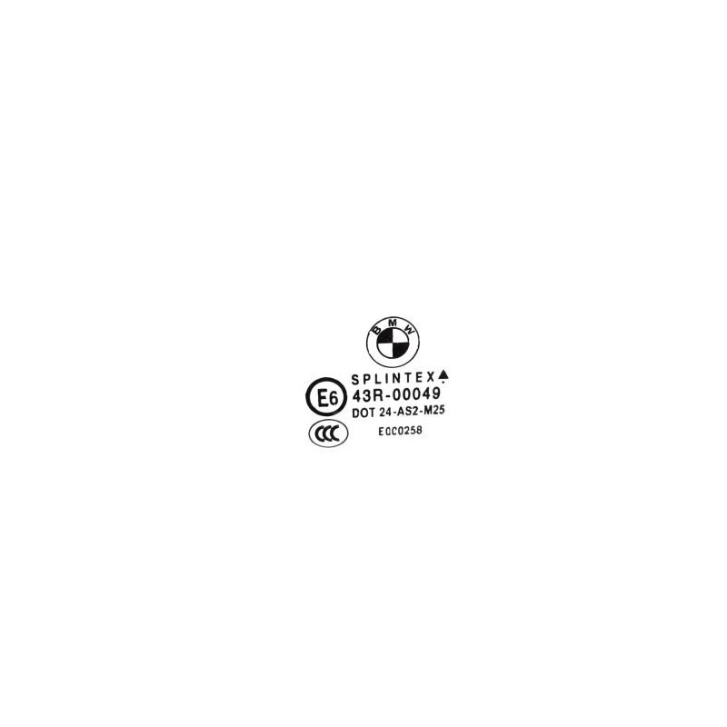 Vitre arriere droit BMW SERIE 5 E60 Photo n°1